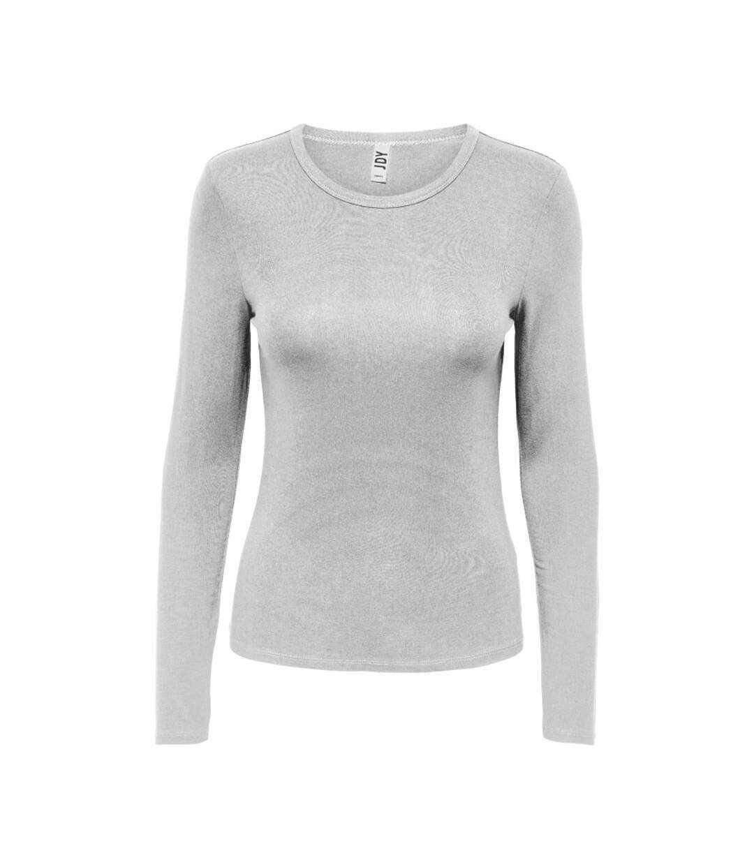 T-shirt Manches Longues Gris Femme JDY Mila - L