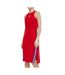 Robe rouge femme adidas w fi 3s dress - l-1