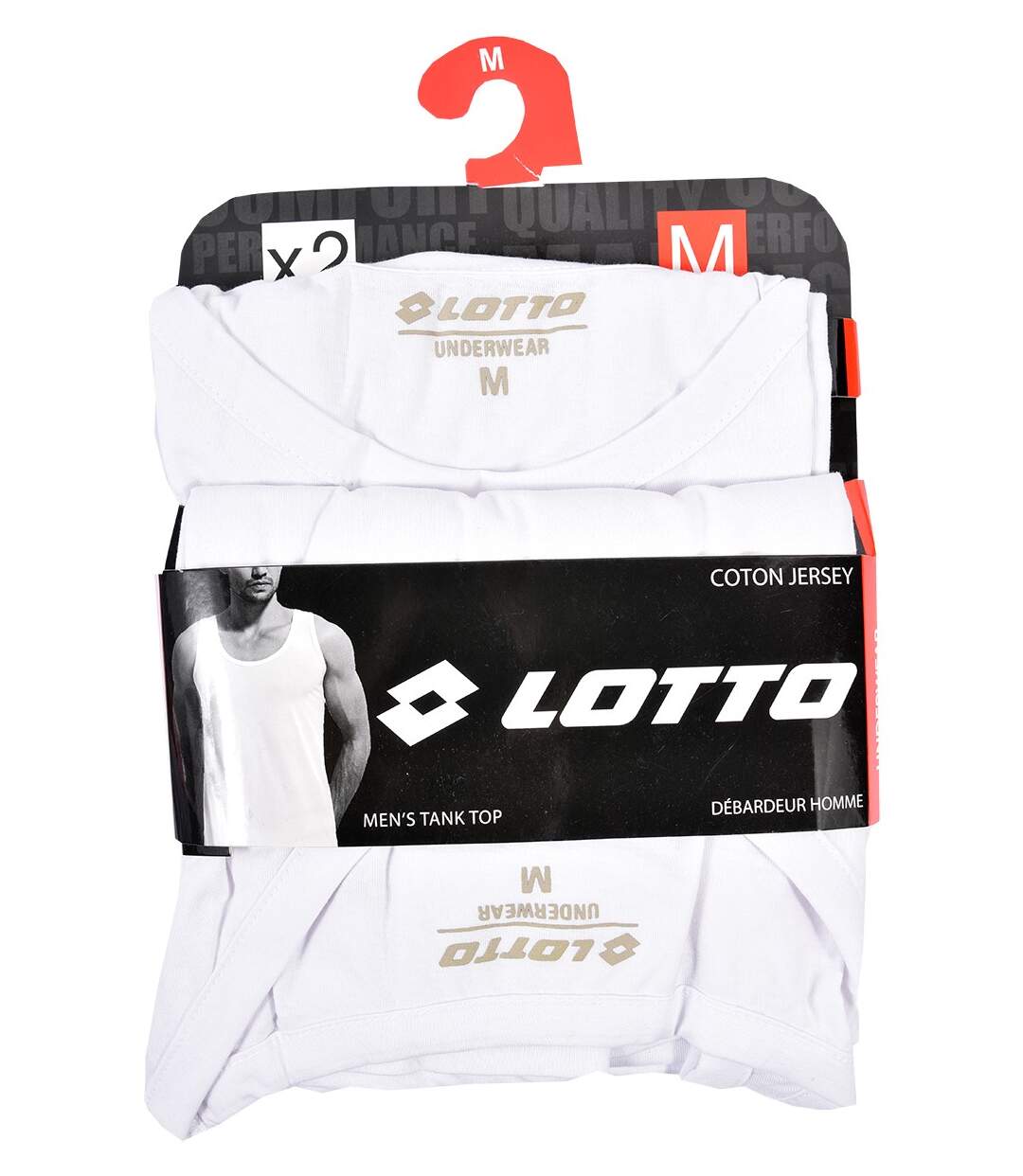 T Shirt LOTTO Pack de 2 Sans Manche 0618-3