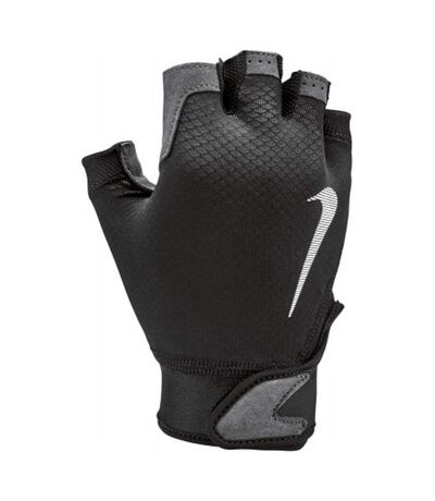 Nike Mens Ultimate Heavyweight Fitness Fingerless Gloves (Black/White/Gray) - UTCS698