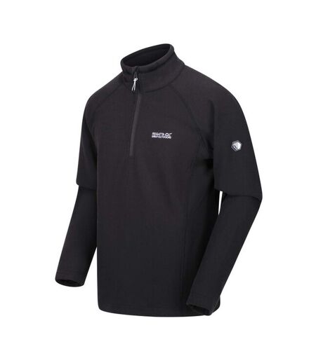 Great Outdoors Mens Kenger Half Zip Honeycomb Fleece Ash Regatta