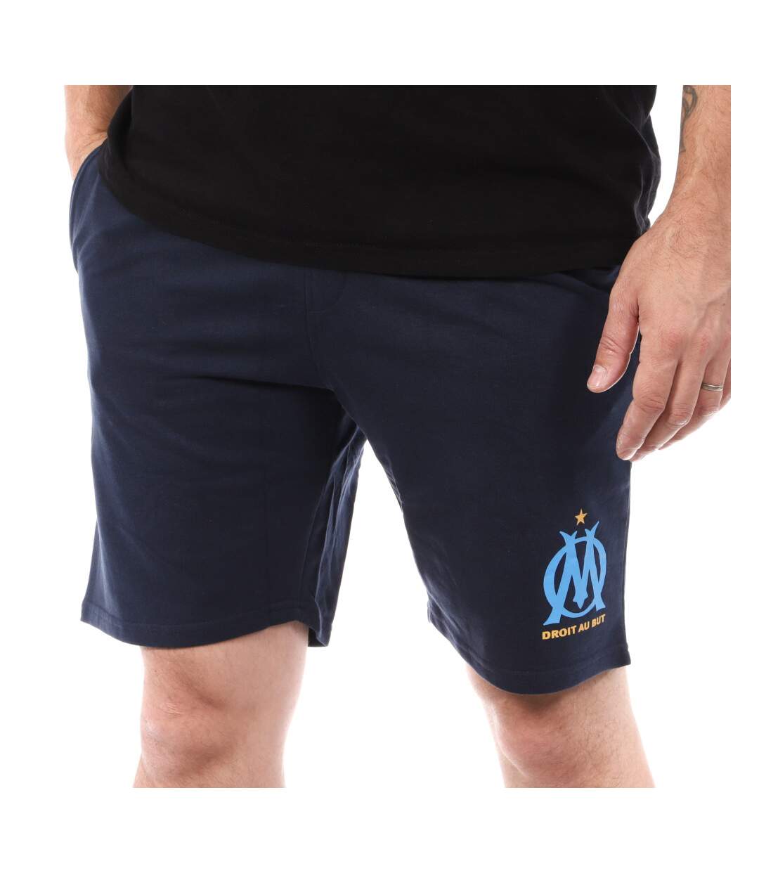 Short Marine Homme Olympique de Marseille-1