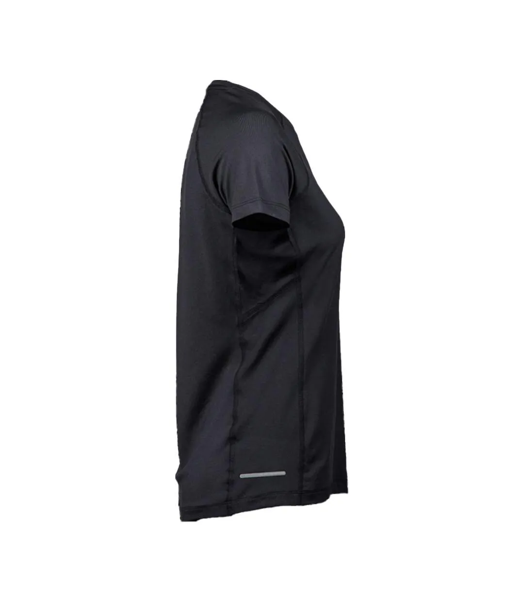 Womens/ladies Cooldry T-shirt Black Tee Jays-4