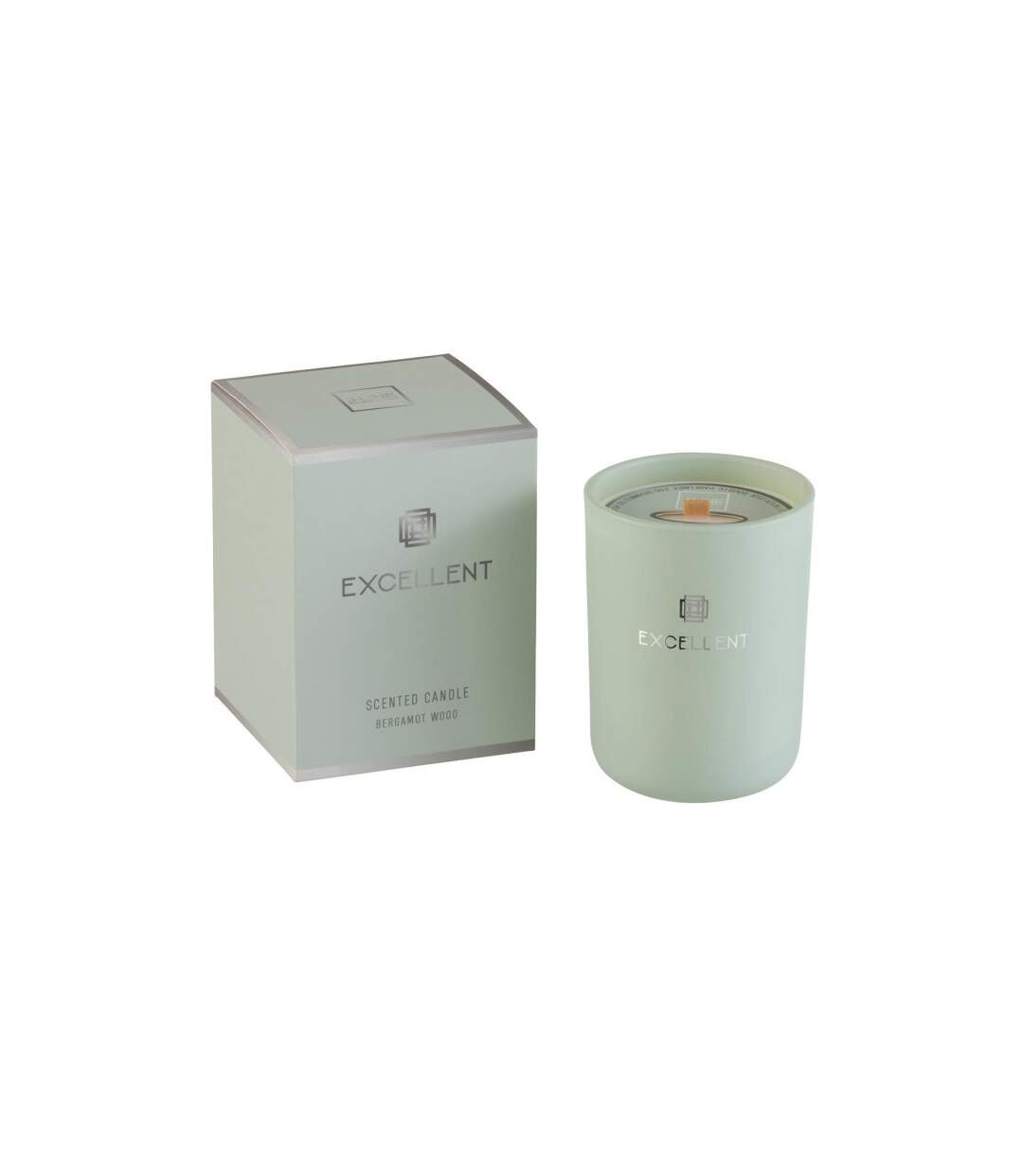 Bougie Parfumée en Verre Excellent 12cm Bergamot Wood-1