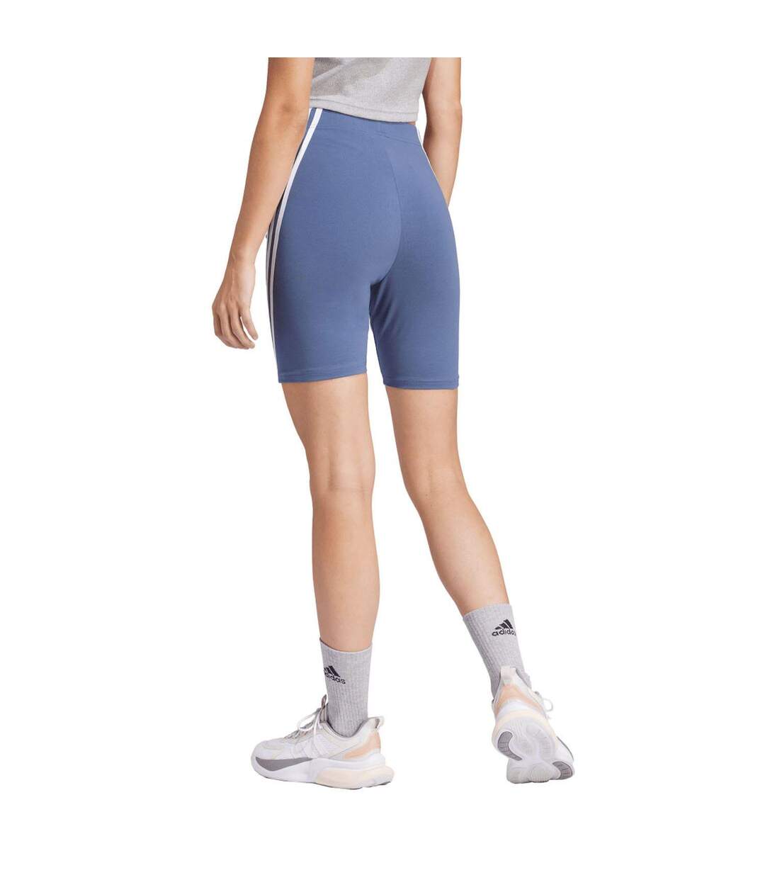 Short De Motard Style 3 Rayures Future Icons Femme Bleu Adidas-3