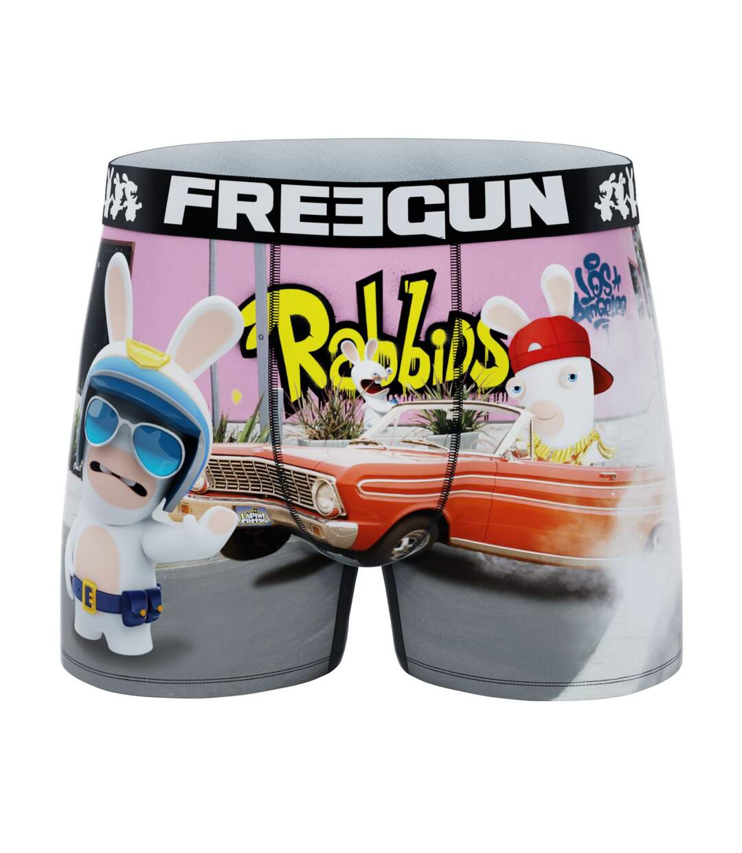 Lot de 4 boxers homme Lapins Crétins Freegun-5