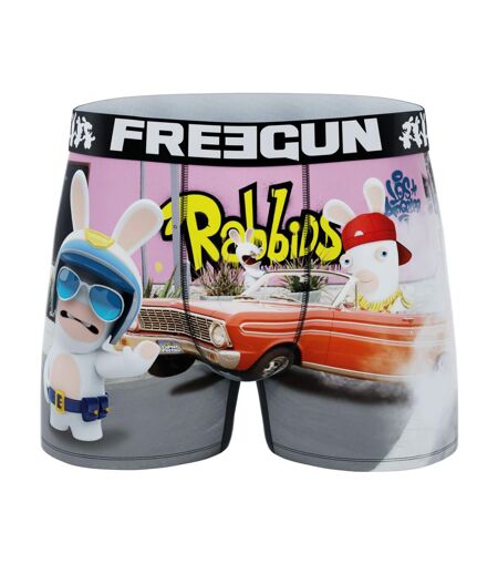 Lot de 4 boxers homme Lapins Crétins Freegun
