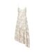 Womens/ladies Tie Dye Asymmetric Hem Maxi Dress Sand Armani Exchange-2