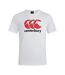 Mens Logo Cotton Blend T-shirt White Canterbury-2