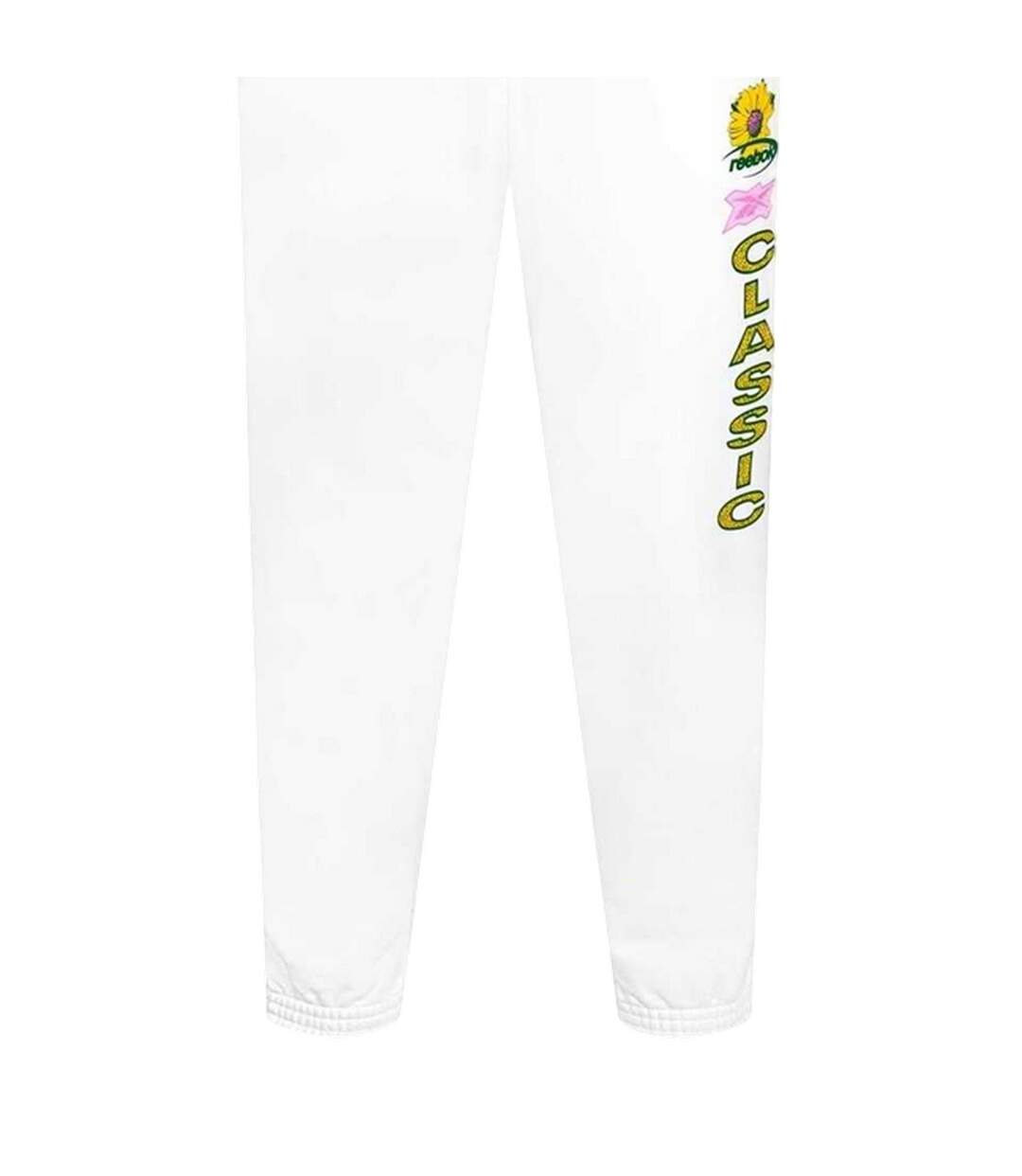 Unisex Adult Classic Graphic Print Relaxed Fit Jogging Bottoms White Reebok-3