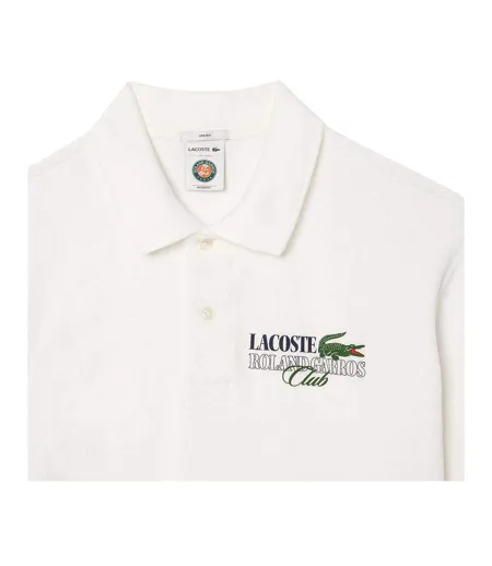 Polo Tennis Roland Garros Edition Adulte Crème Lacoste