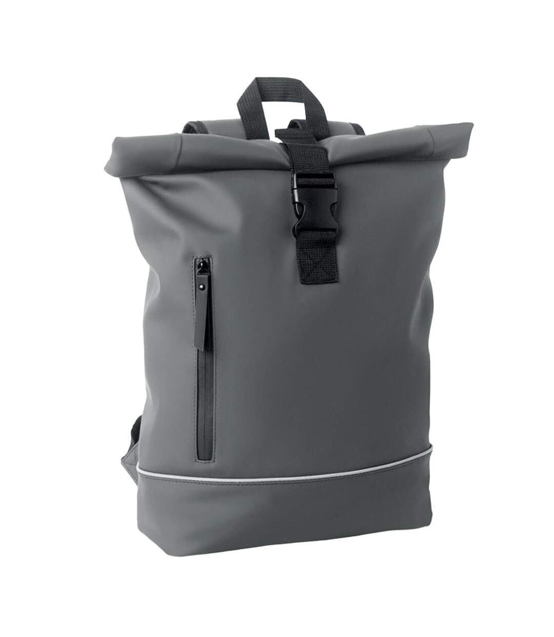 Laptosa roll top pu laptop backpack one size stone grey MidOcean-3