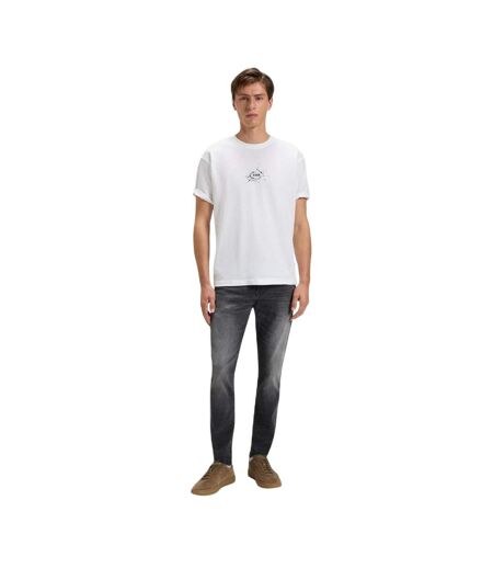 T-shirt Motif/style Logo Homme Blanc Boss
