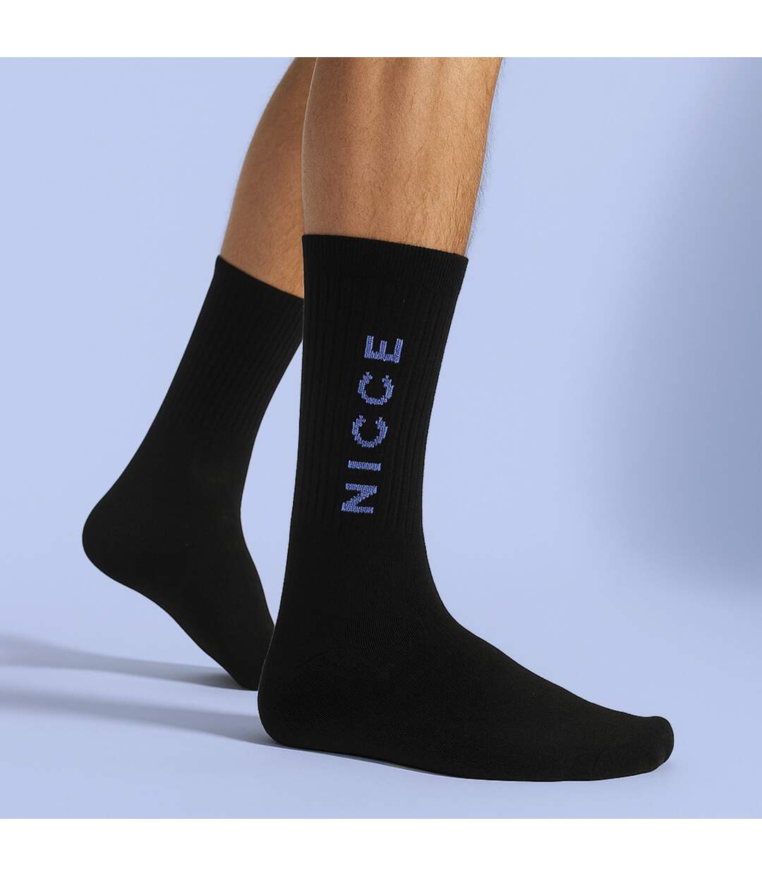 5 Pack Mens Crew Socks - Soft Breathable Cotton Everyday Socks-5