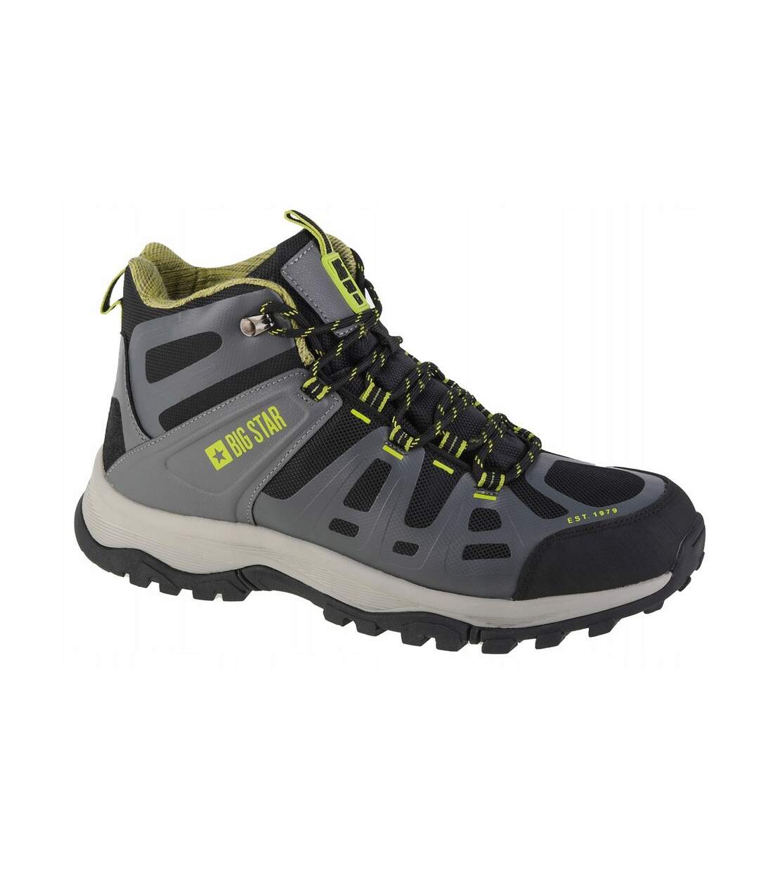 Bottines De Randonnée Homme Gris Noir Big Star-4