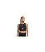 Womens/ladies Crew Neck Skinny Athletic Top Black Reebok-1