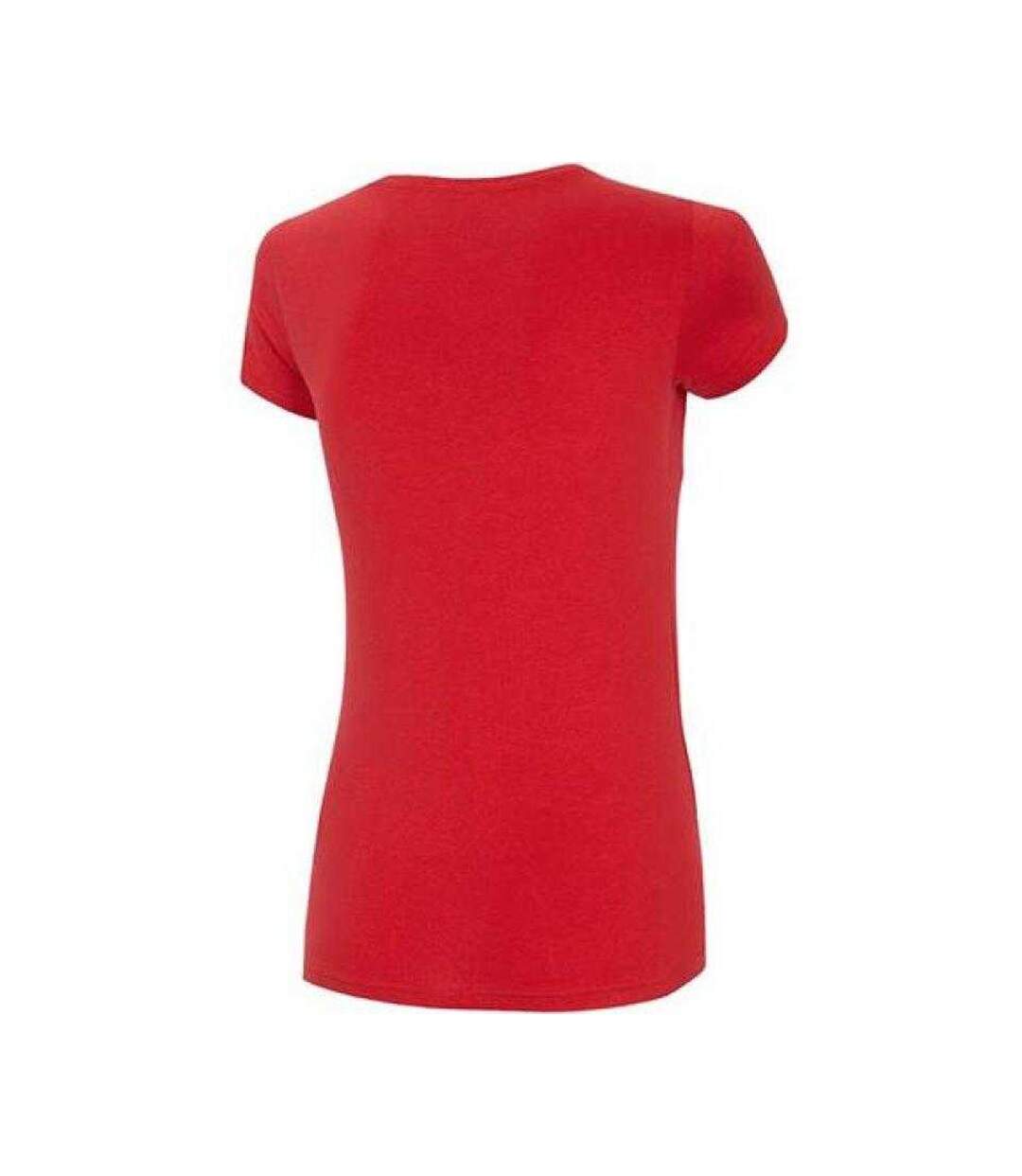 Womens/ladies T-shirt Red 4F-3