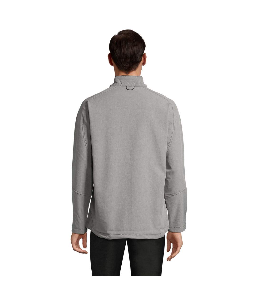 Veste Softshell Relax Homme Gris Chiné SOLS-3