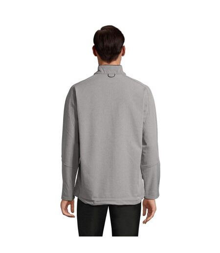 Veste Softshell Relax Homme Gris Chiné SOLS