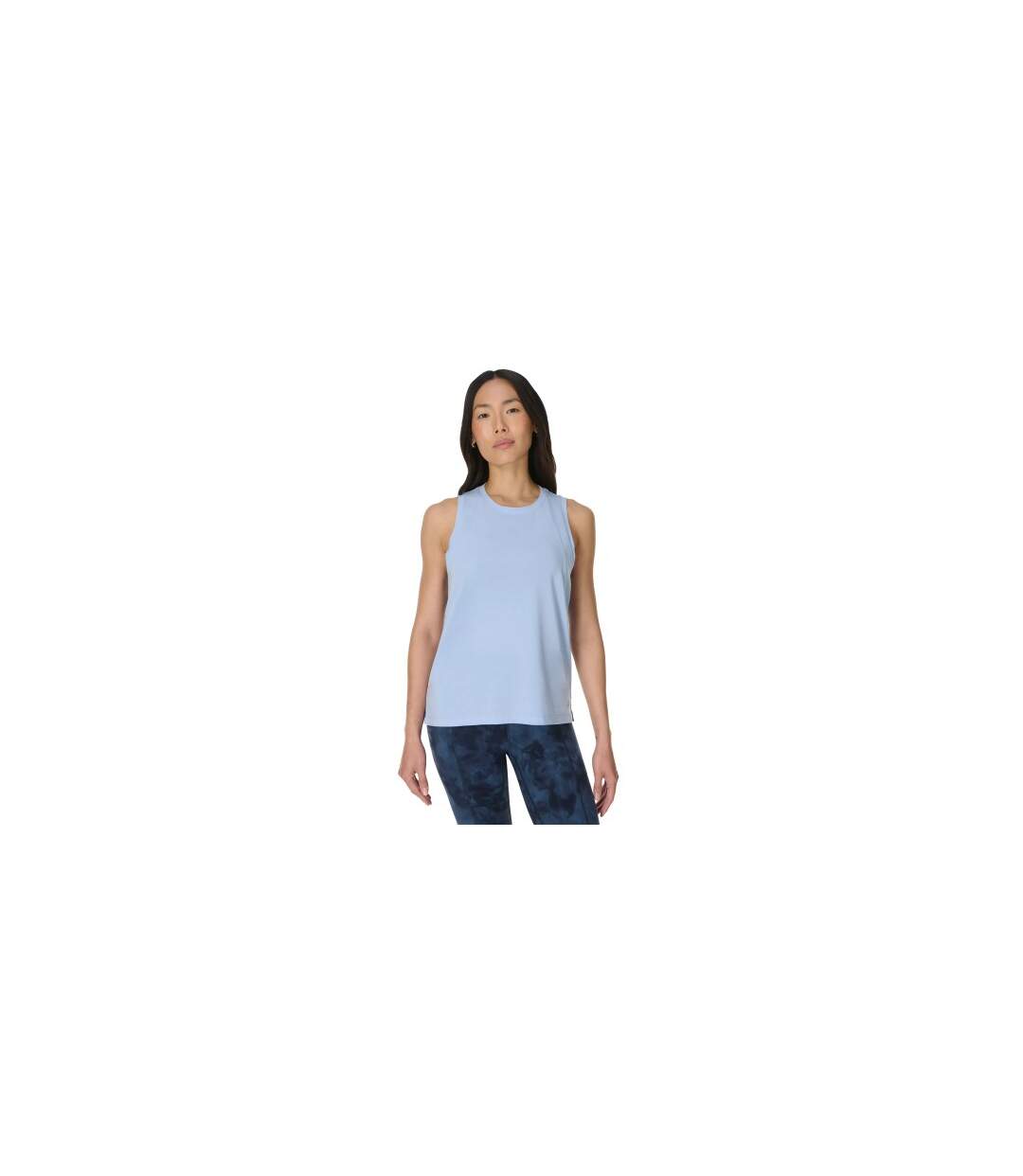Womens/ladies Flow Studio Soft Tank Top Blue Breeze Sweaty Betty-1