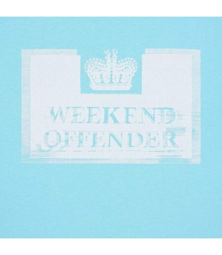 T-shirt Style Graphique Bonpensiero Homme Bleu Clair Weekend Offender