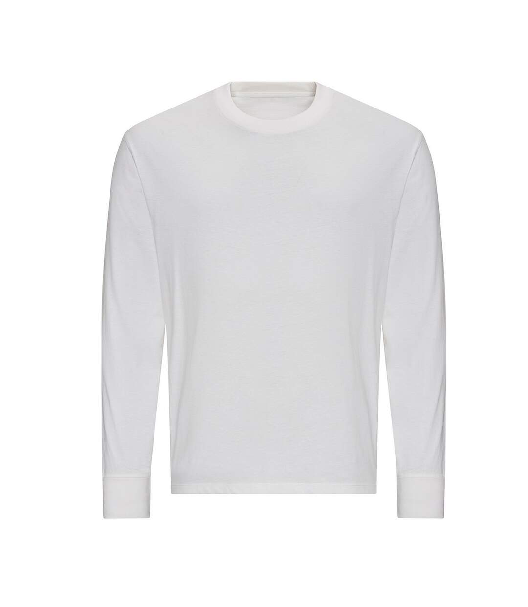 Womens/ladies 100 oversized long-sleeved t-shirt white Awdis-1