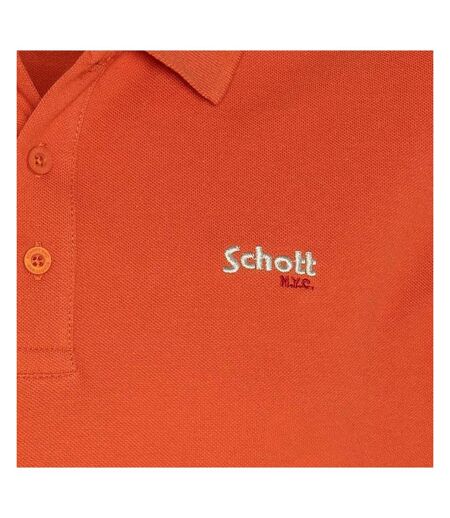 Polo Orange Homme Schott S0022 - M