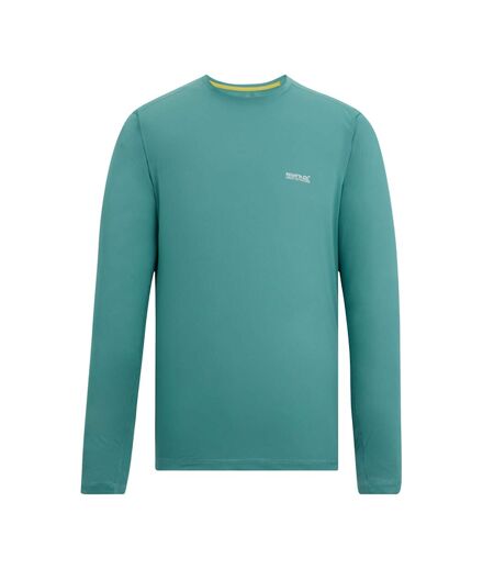 T-shirt Manches Longues Motif/style Logo Mindo Homme Bleu Clair Regatta