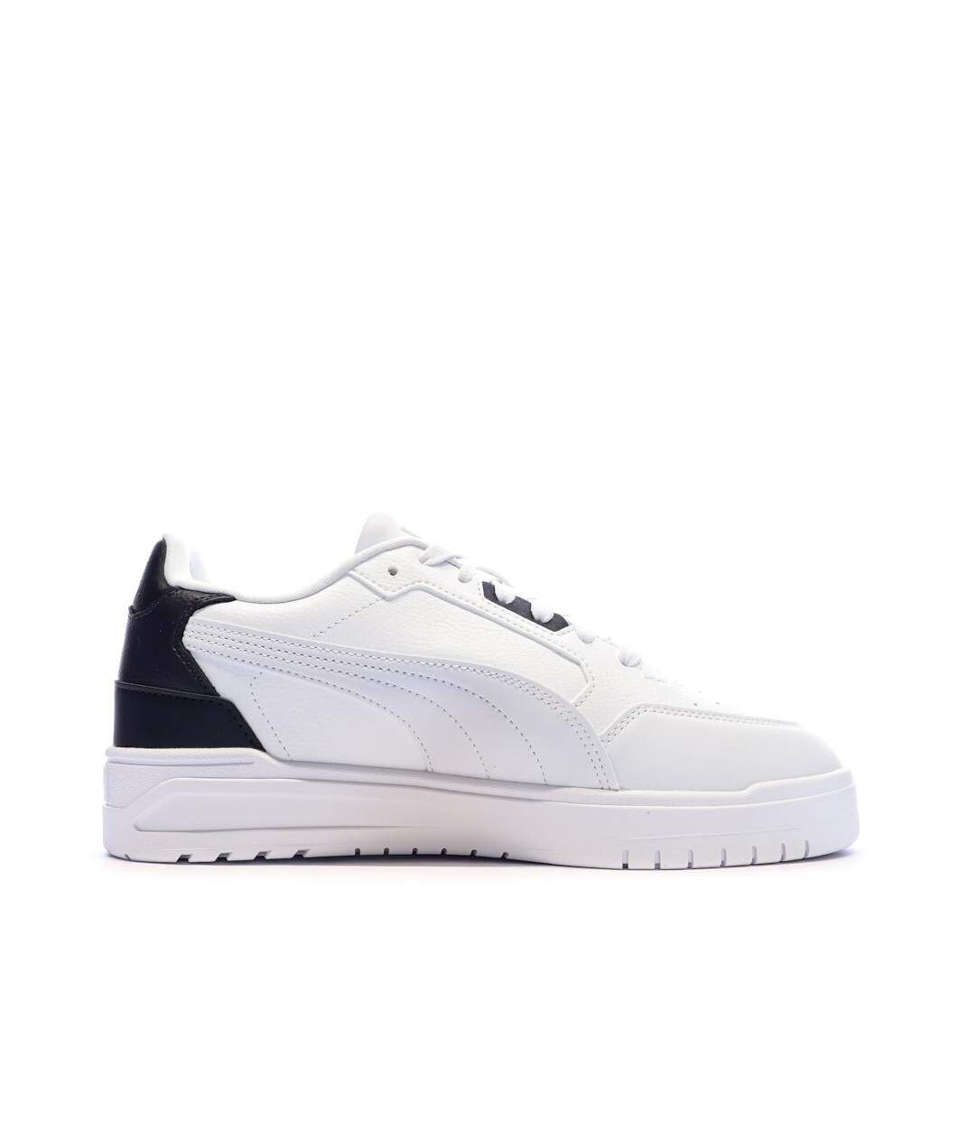 Baskets blanches/noires homme puma shuffle downtown-2