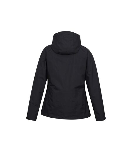 Womens/ladies Thunderstorm Ii 3 In 1 Waterproof Jacket Black Mountain Warehouse