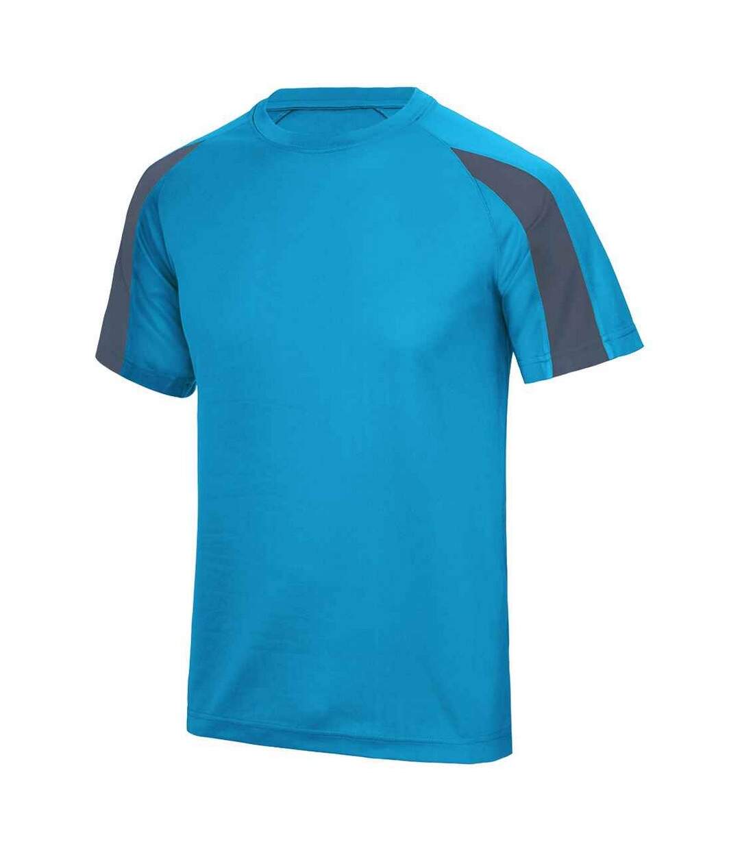 T-shirt Adulte Bleu Saphir Charbon Uni AWDis Cool-1