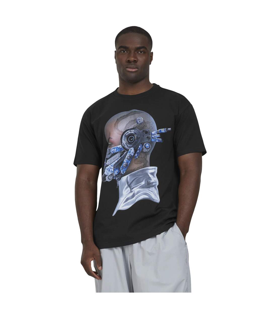 T-shirt Homme Noir Forgotten Faces-1