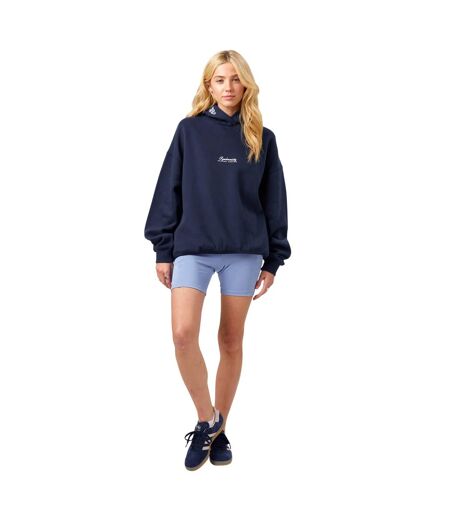 Sweat À Capuche Motif/style Fleurs Femme Bleu Nuit Original Creator