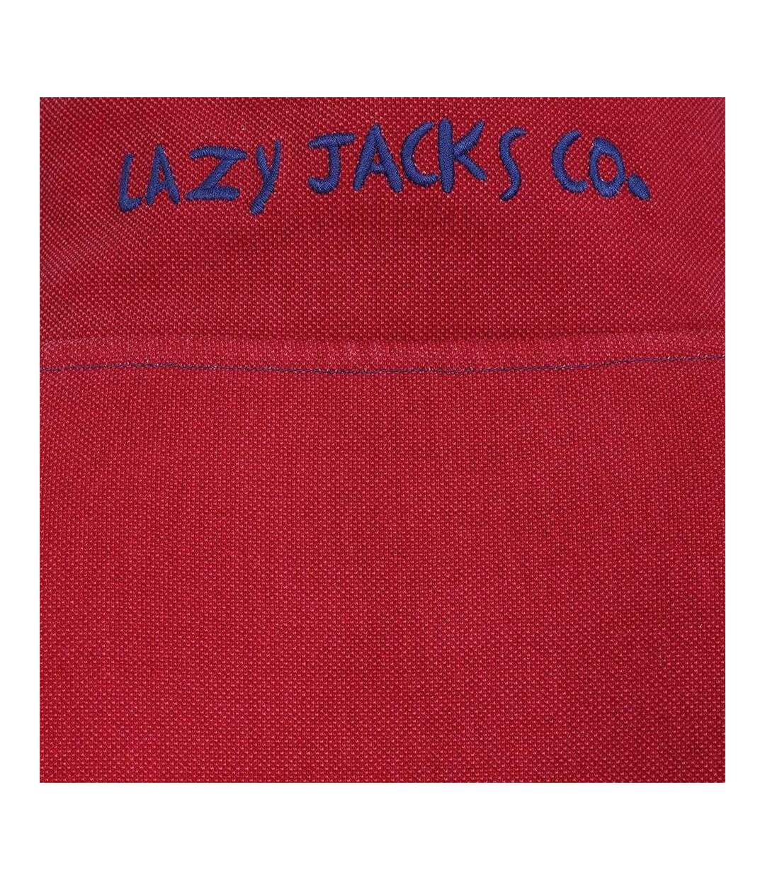 Sweat Motif/style Uni Homme Rouge Lazy Jacks-3