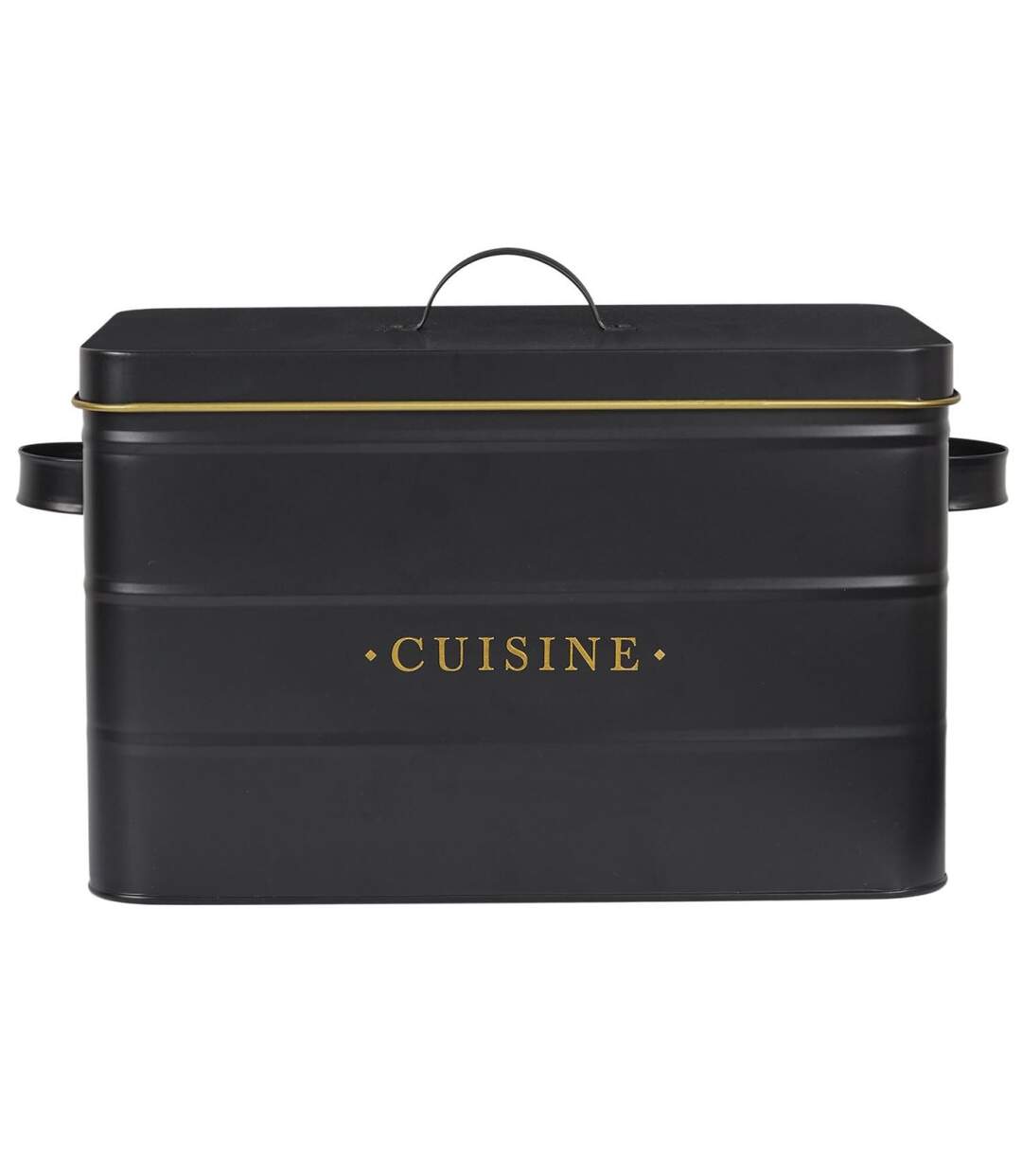 Boîte à Cuisine en Métal Lounge 33cm Noir-2