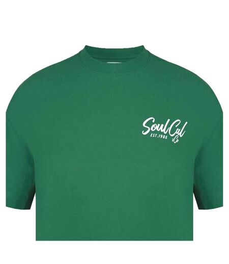 T-shirt Fast Food Homme Vert SoulCal