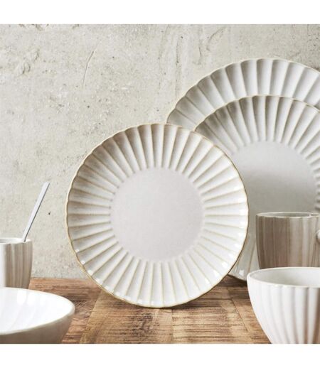 Lot de 6 Assiettes à Dessert Vlora 21cm Beige