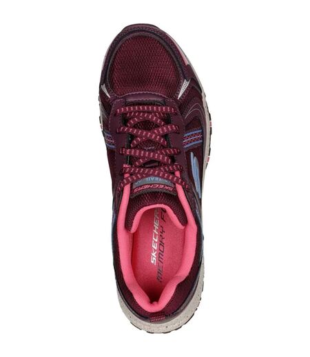 Skechers Womens/Ladies Hillcrest Vast Adventure Leather Sneakers (Plum/Pink) - UTFS9501