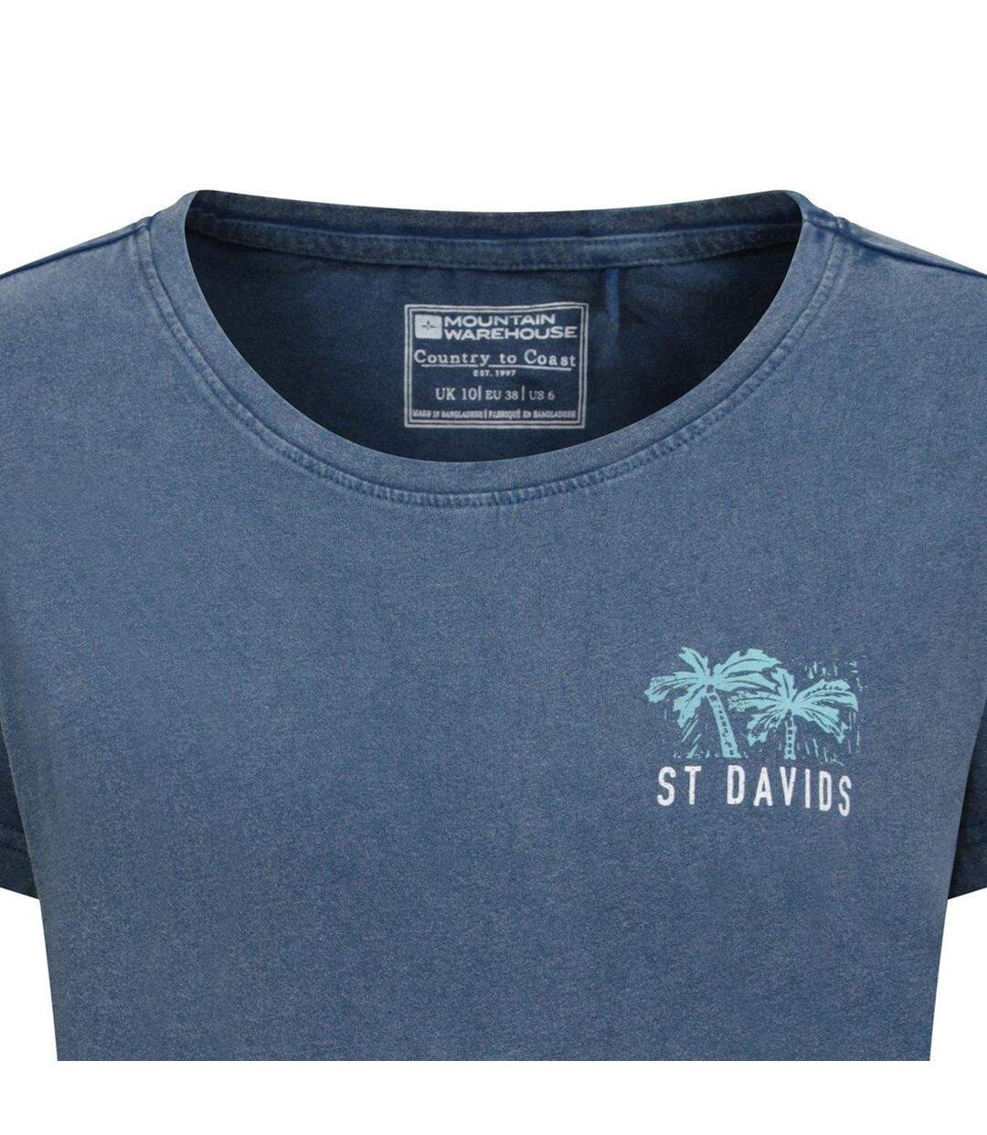 T-shirt St Davids Femme Bleu Mountain Warehouse-2