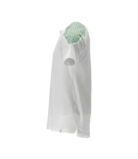 Mens Food & Care Short-sleeved T-shirt White Grass Green Mascot