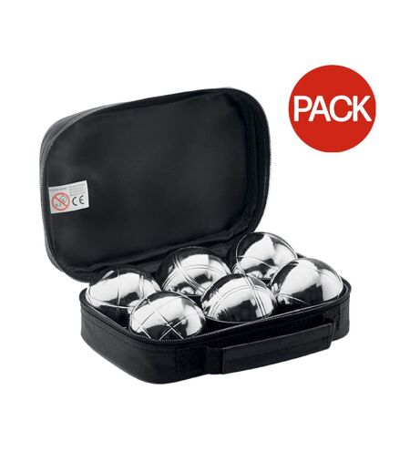 Pack of 6  Otho boules set  one size silver MidOcean