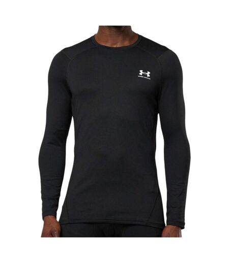 T-shirt manches longues noir homme under armour fitted - l