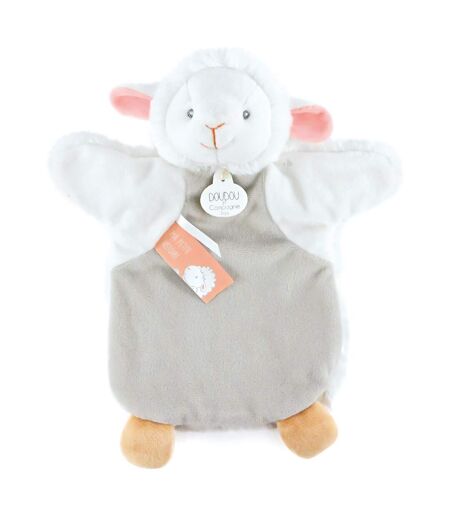 Doudou polyester 2 en 1 collection LES MARIONNETTES Agneau