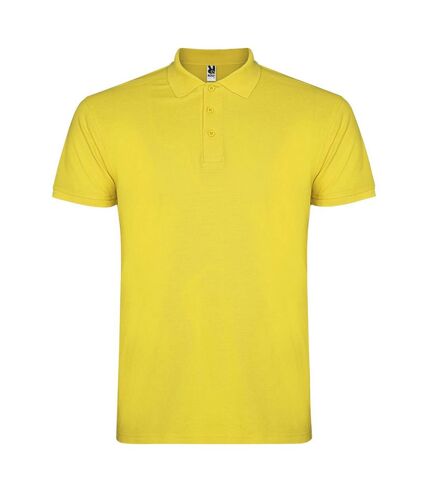 Polo star homme jaune Roly