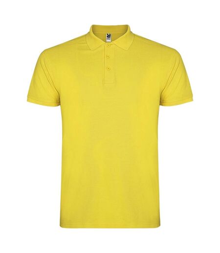 Polo star homme jaune Roly