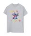 Disney Femmes/Les femmes Lilo & Stitch Merry Rainbow - T-shirt boyfriend en coton (Gris sportif) - UTBI30608-1