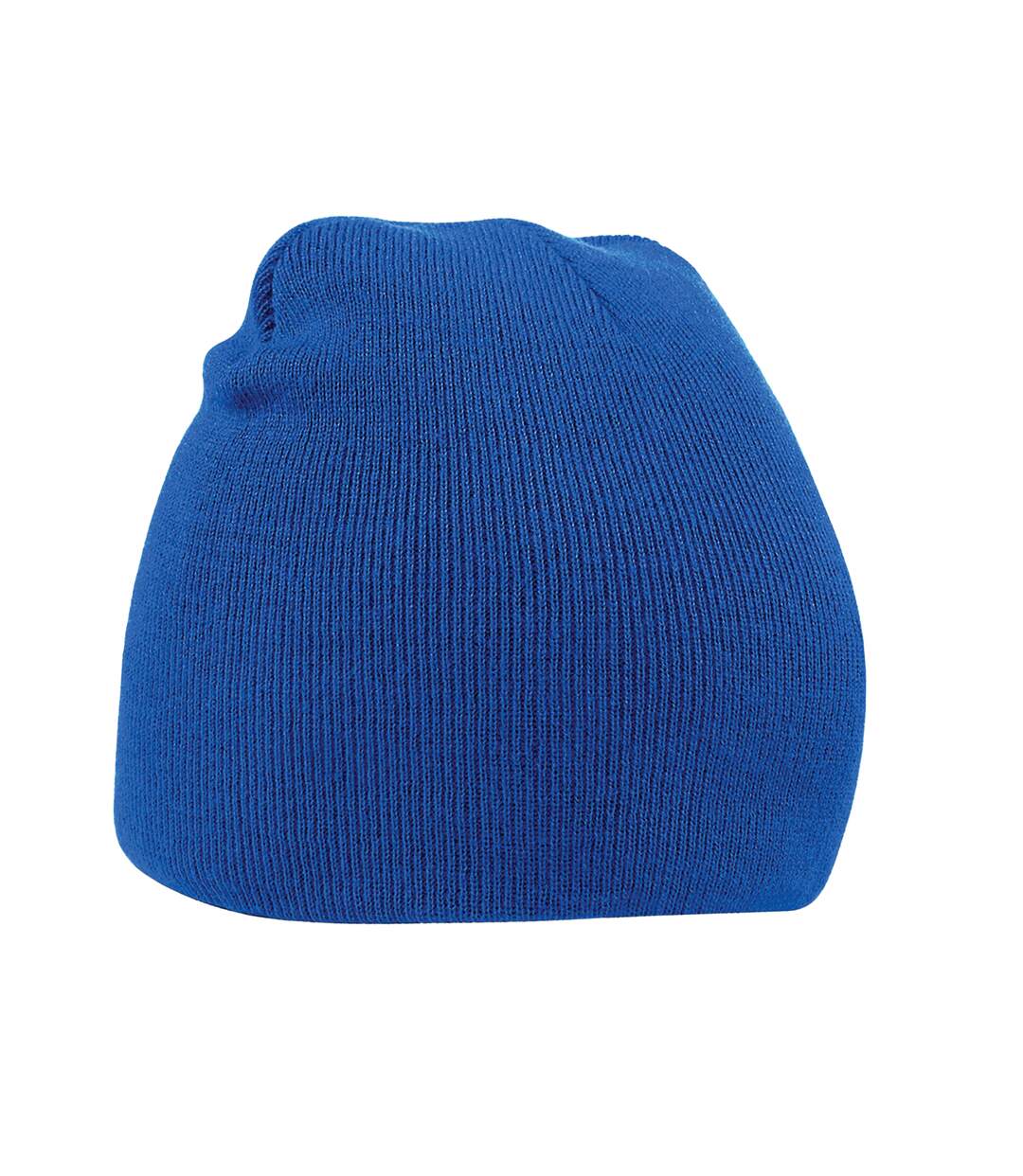 Unisex adult original pull-on beanie bright royal blue Beechfield-1