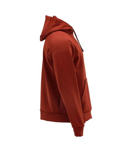 Mens Customised Plain Fleece Hoodie Autumn Red Mascot