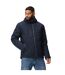 Veste Imperméable Isolante À Capuche Navigate Homme Bleu Marine Gris Foncé Regatta-3