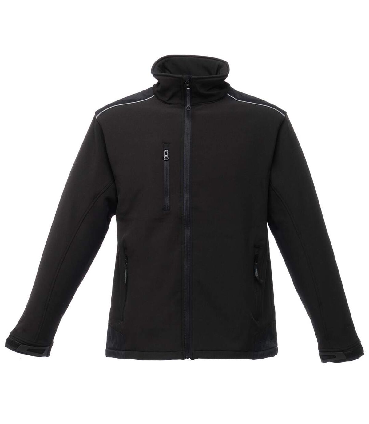 Regatta Mens Sandstorm Hardwearing Workwear Softshell Jacket (water Repellent) (Black/Black)